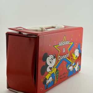 Vintage Disney “Mickey & Donald” Lunch / Carry Box RARE FRENLY BRICKS - Open 7 Days