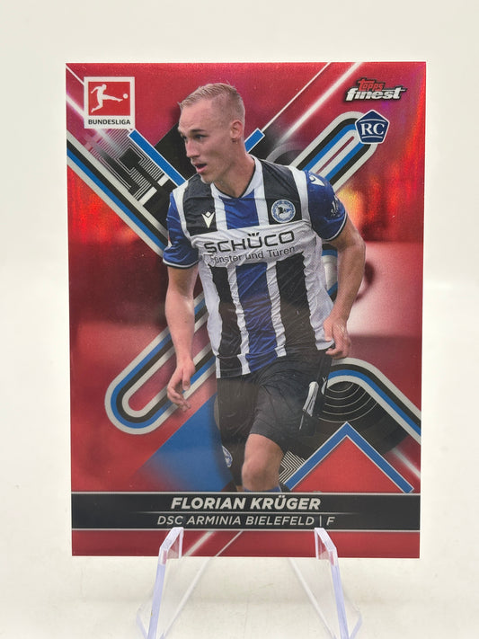 2022-23 Topps Bundesliga #29 Florian Kruger 2/5 Red Rookie FRENLY BRICKS - Open 7 Days
