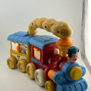 Vintage Walt Disney Plastic Baby Toddler Train Mickey Mouse RARE Learning Toy FRENLY BRICKS - Open 7 Days