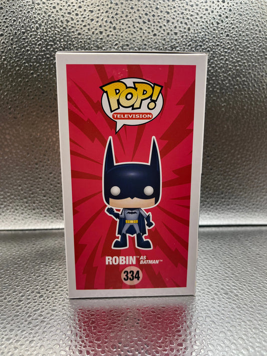 Funko POP Television - Teen Titans Go! - Robin as Batman #334 FRENLY BRICKS - Open 7 Days