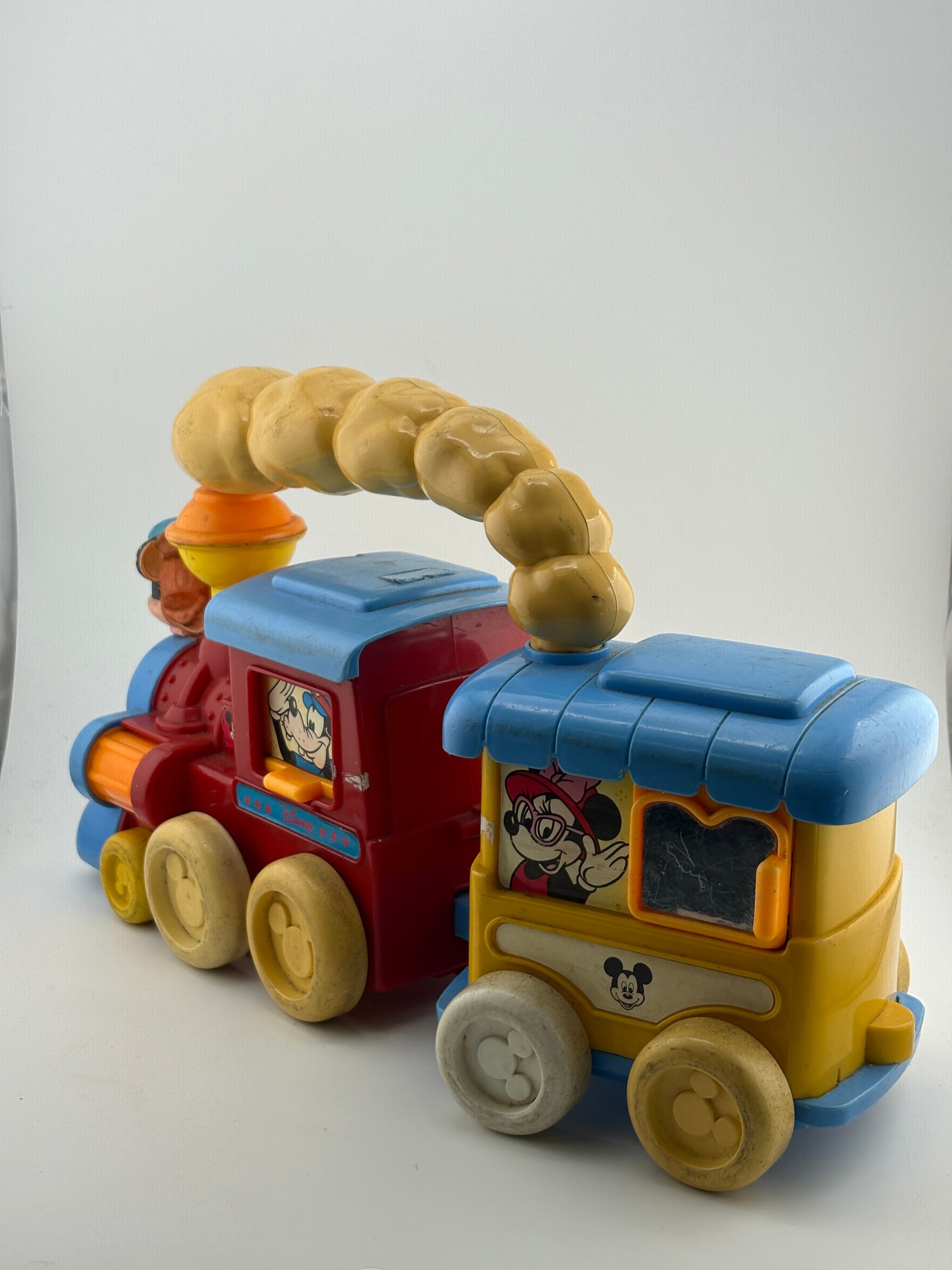 Vintage Walt Disney Plastic Baby Toddler Train Mickey Mouse RARE Learning Toy FRENLY BRICKS - Open 7 Days
