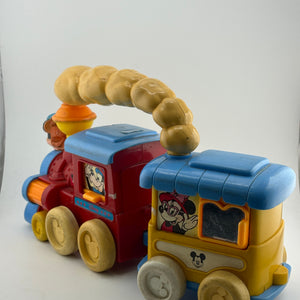 Vintage Walt Disney Plastic Baby Toddler Train Mickey Mouse RARE Learning Toy FRENLY BRICKS - Open 7 Days