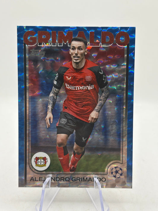 2024-25 Topps UEFA Club Competitions #3 Alejandro Grimaldo Icy Blue Foil #/75 FRENLY BRICKS - Open 7 Days