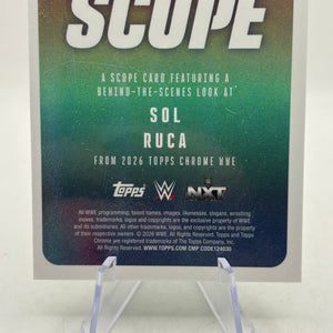 2026 Topps Chrome WWE Sol Ruca Scope Green Refractor #/99 FRENLY BRICKS - Open 7 Days