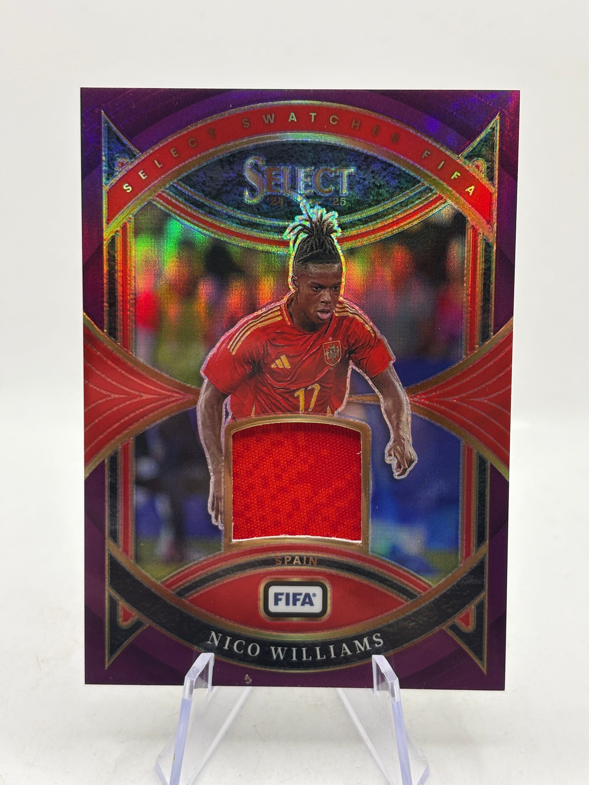 2024-25 Panini Select Nico Williams #SW-NW Patch /49, photo 5 image 5
