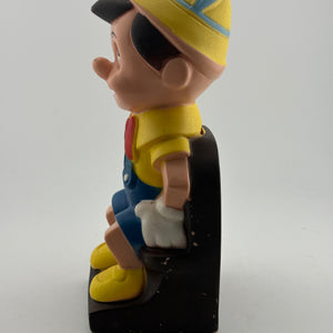 Vintage Walt Disney Pinocchio  Money Box #4 Play Pal Plastics *Missing Bottom Plug* Rare FRENLY BRICKS - Open 7 Days
