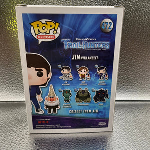 Funko POP Television - Troll Hunters - Jim with Amulet #472 FRENLY BRICKS - Open 7 Days