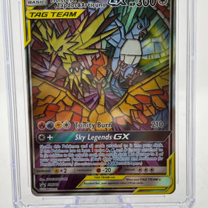 Pokemon TCG Hidden Fates - Moltres & Zapdos & Articuno GX SM210 CGC 10 Gem Mint FRENLY BRICKS - Open 7 Days