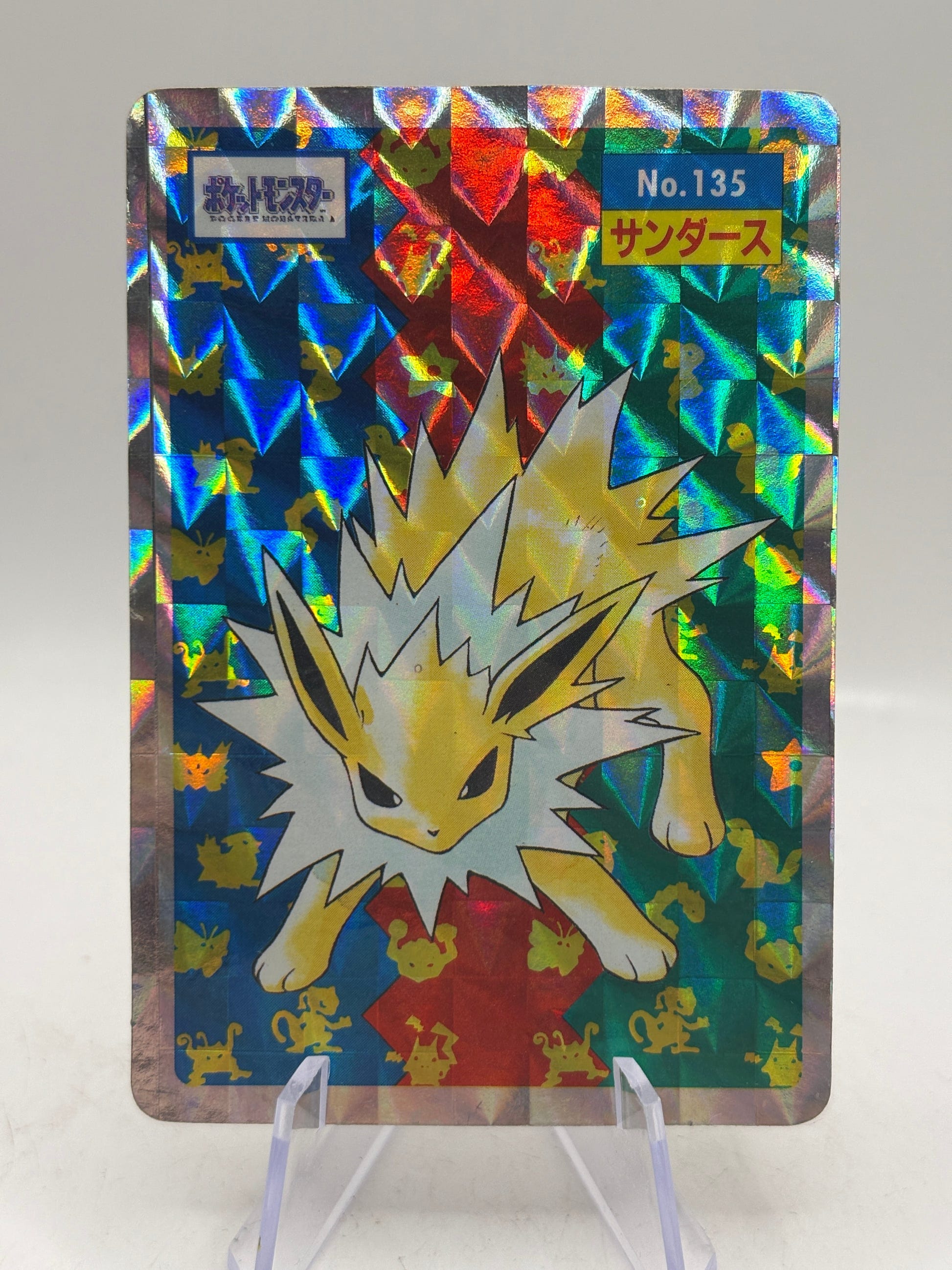 Jolteon Topsun Japanese Pokémon Holo Prisms #135 1997 image 1