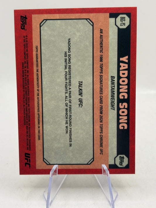 YADONG SONG 2026 TOPPS CHROME UFC 1986 SIGNATURES GOLD AUTO /50 Q4920 FRENLY BRICKS - Open 7 Days