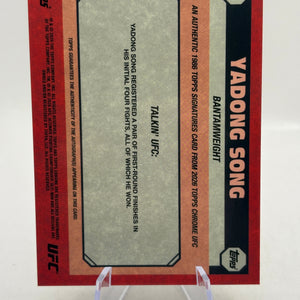 YADONG SONG 2026 TOPPS CHROME UFC 1986 SIGNATURES GOLD AUTO /50 Q4920