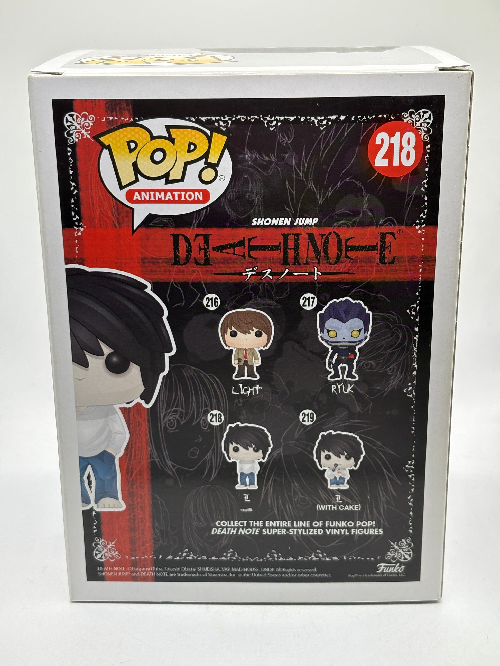 Funko POP! Animation Death Note #218 L Vinyl Figure FRENLY BRICKS - Open 7 Days