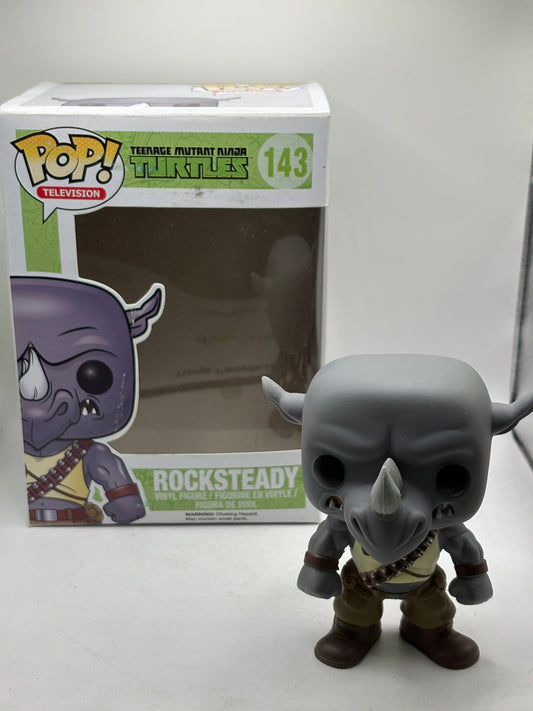 Funko POP! Television TMNT #143 Rocksteady Vinyl Figure *NO MOULD* FRENLY BRICKS - Open 7 Days