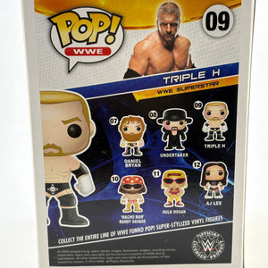 Funko POP! WWE #09 Triple H Vinyl Figure *RARE* FRENLY BRICKS - Open 7 Days