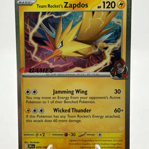Pokemon TCG Destined Rivals - Team Rocket’s Zapdos 070/182 EB Games NM FRENLY BRICKS - Open 7 Days