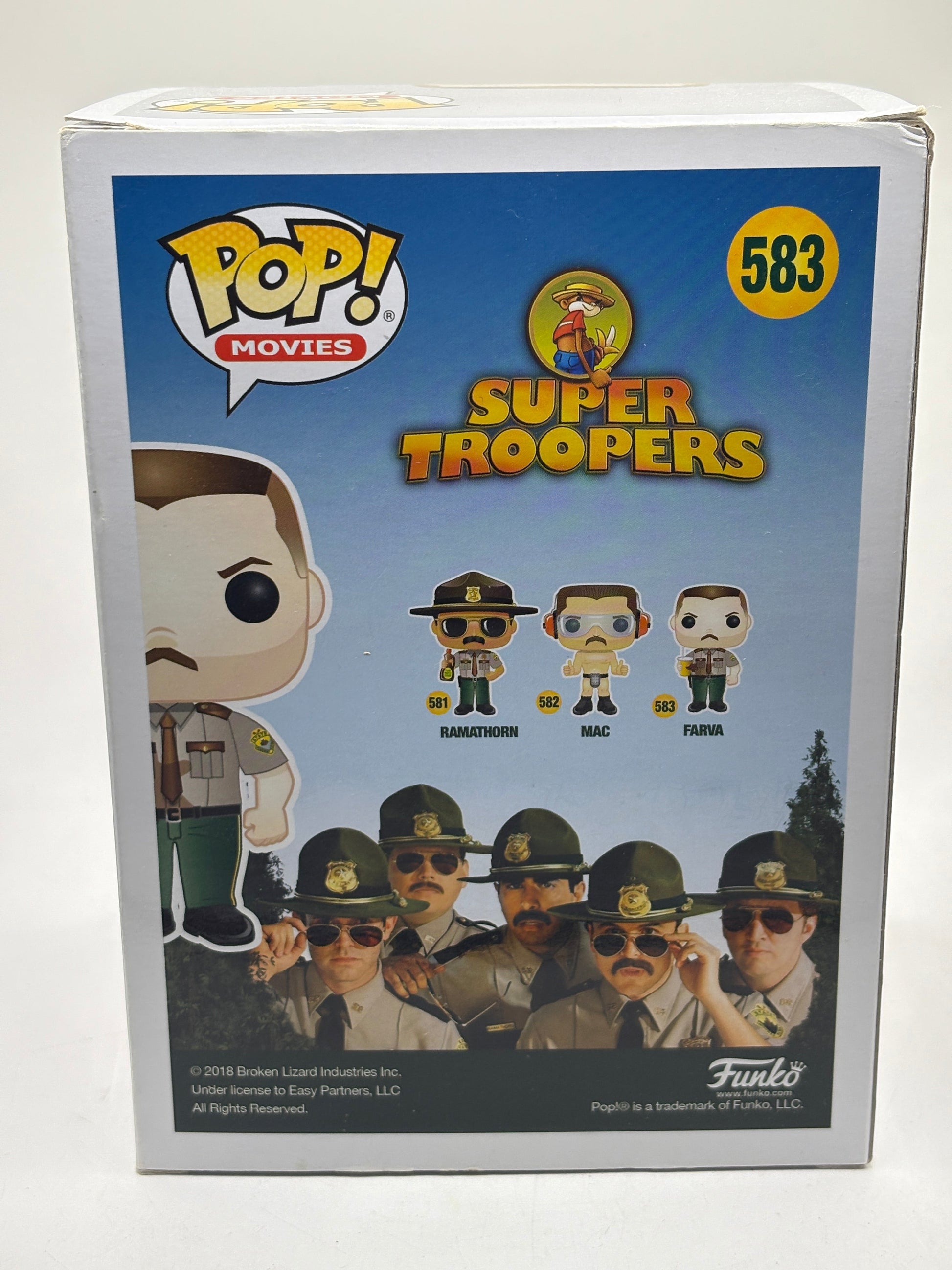 Funko POP! Movies Super Trooper #583 Farva Vinyl Figure FRENLY BRICKS - Open 7 Days