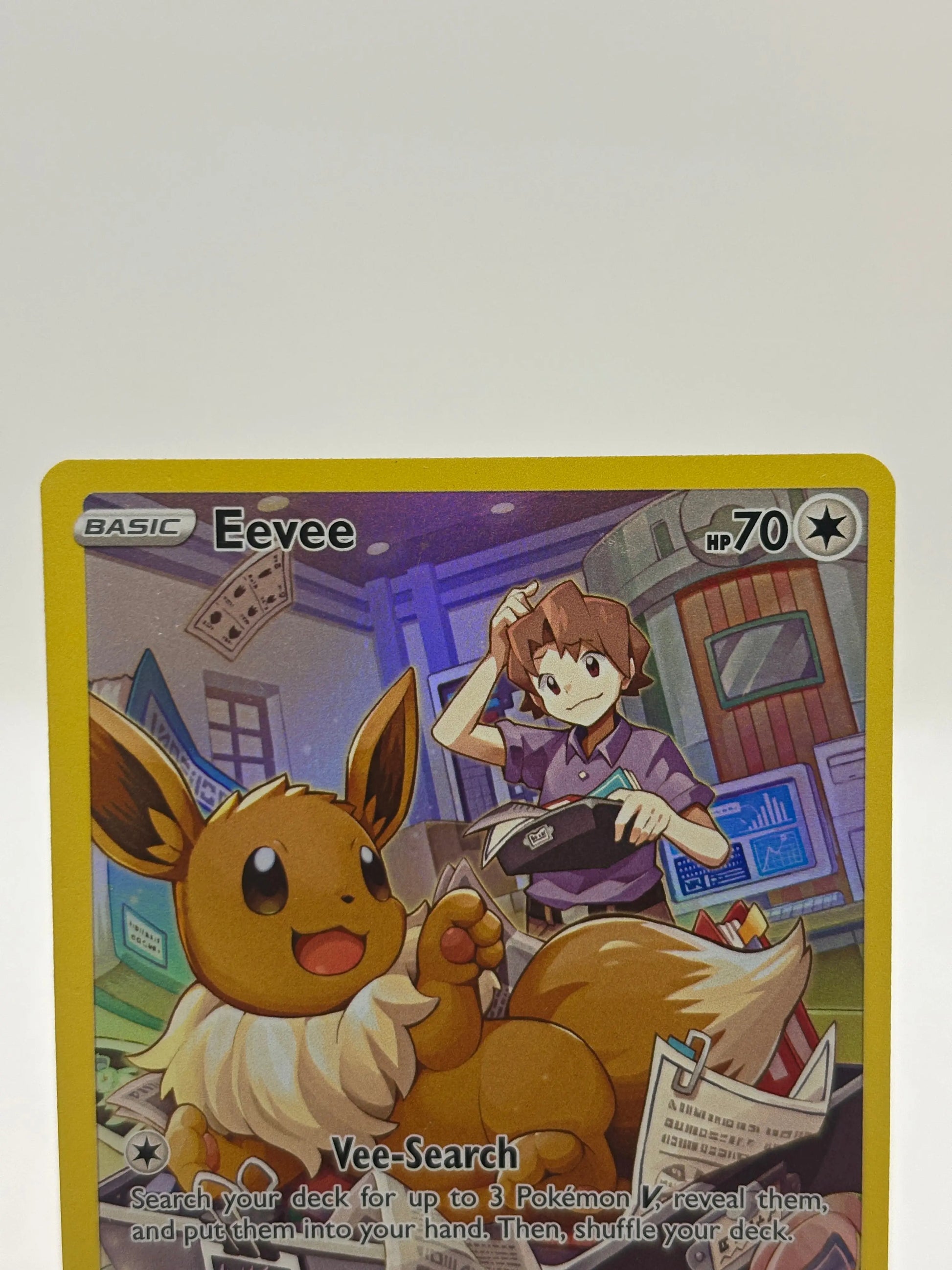 Pokemon TCG Brilliant Stars - Eevee TG11/TG30 Full Art LP FRENLY BRICKS - Open 7 Days