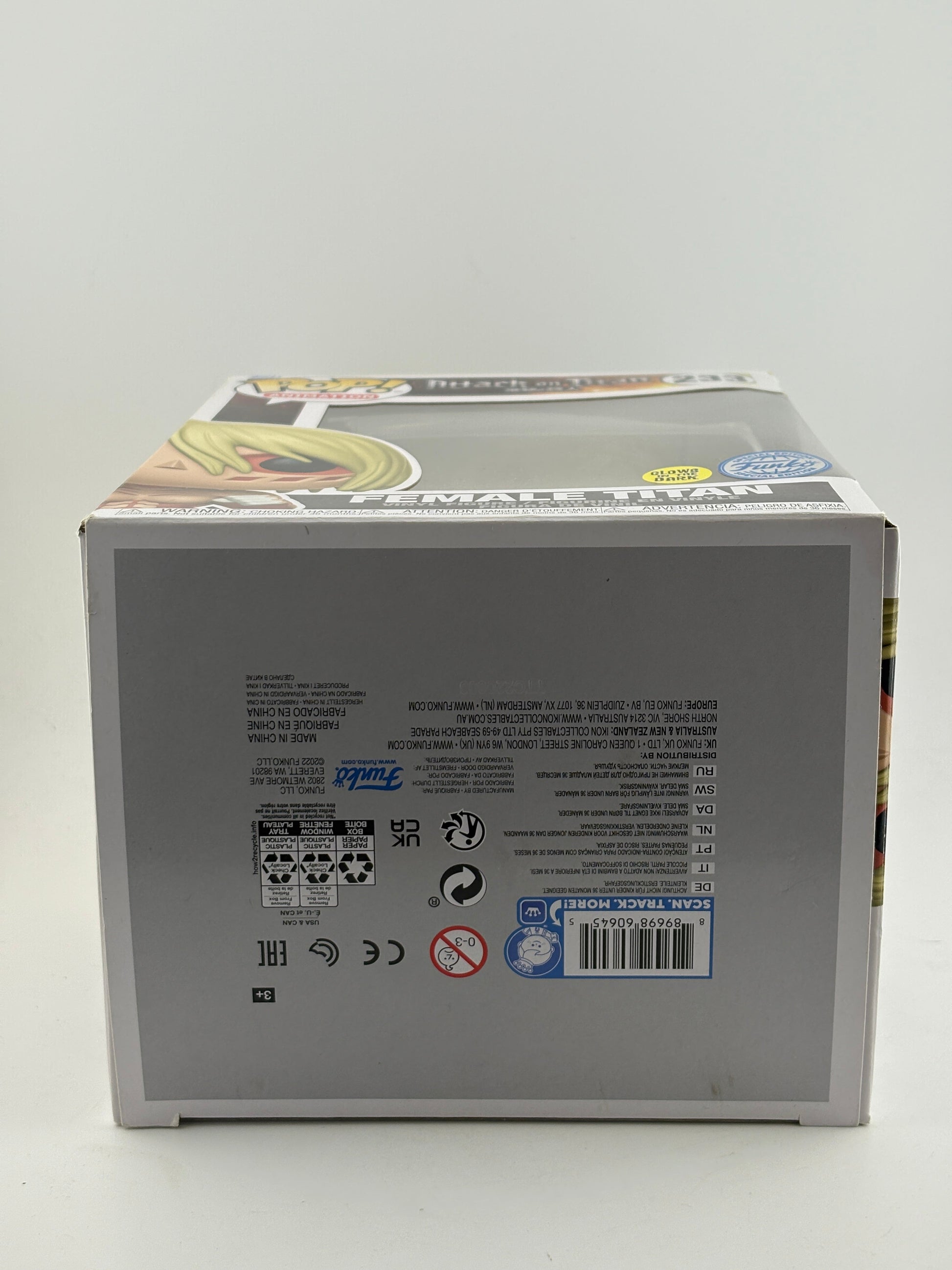 Funko POP! Animatiom Attack on Titan #233 Female Titan Glow Special Edition FRENLY BRICKS - Open 7 Days