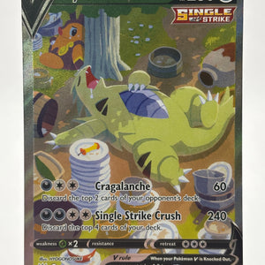Pokemon TCG Battle Styles - Tyranitar V 155/163 Alternate Art Full Art MP* crease FRENLY BRICKS - Open 7 Days
