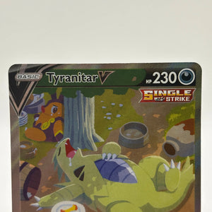 Pokemon TCG Battle Styles - Tyranitar V 155/163 Alternate Art Full Art MP* crease FRENLY BRICKS - Open 7 Days