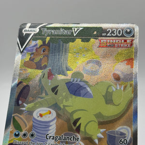 Pokemon TCG Battle Styles - Tyranitar V 155/163 Alternate Art Full Art MP* crease FRENLY BRICKS - Open 7 Days