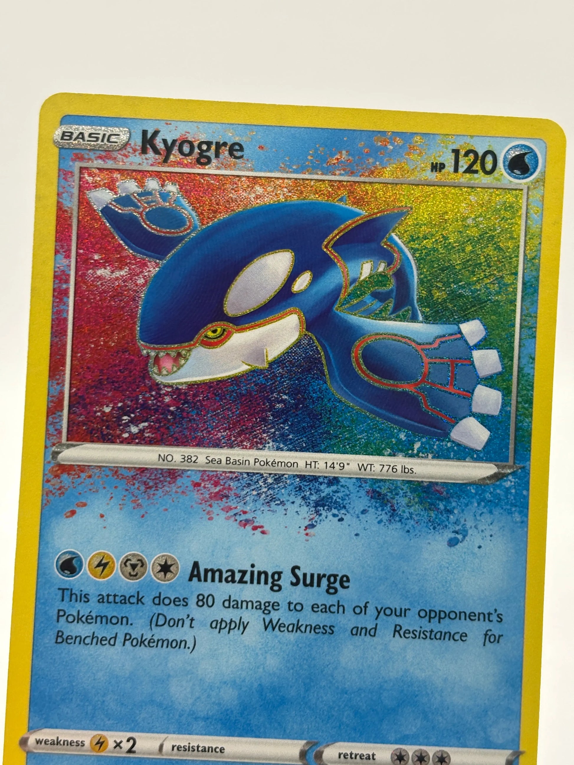 Pokemon TCG Shining Fates - Kyogre 021/072 Amazing Rare Holo LP FRENLY BRICKS - Open 7 Days