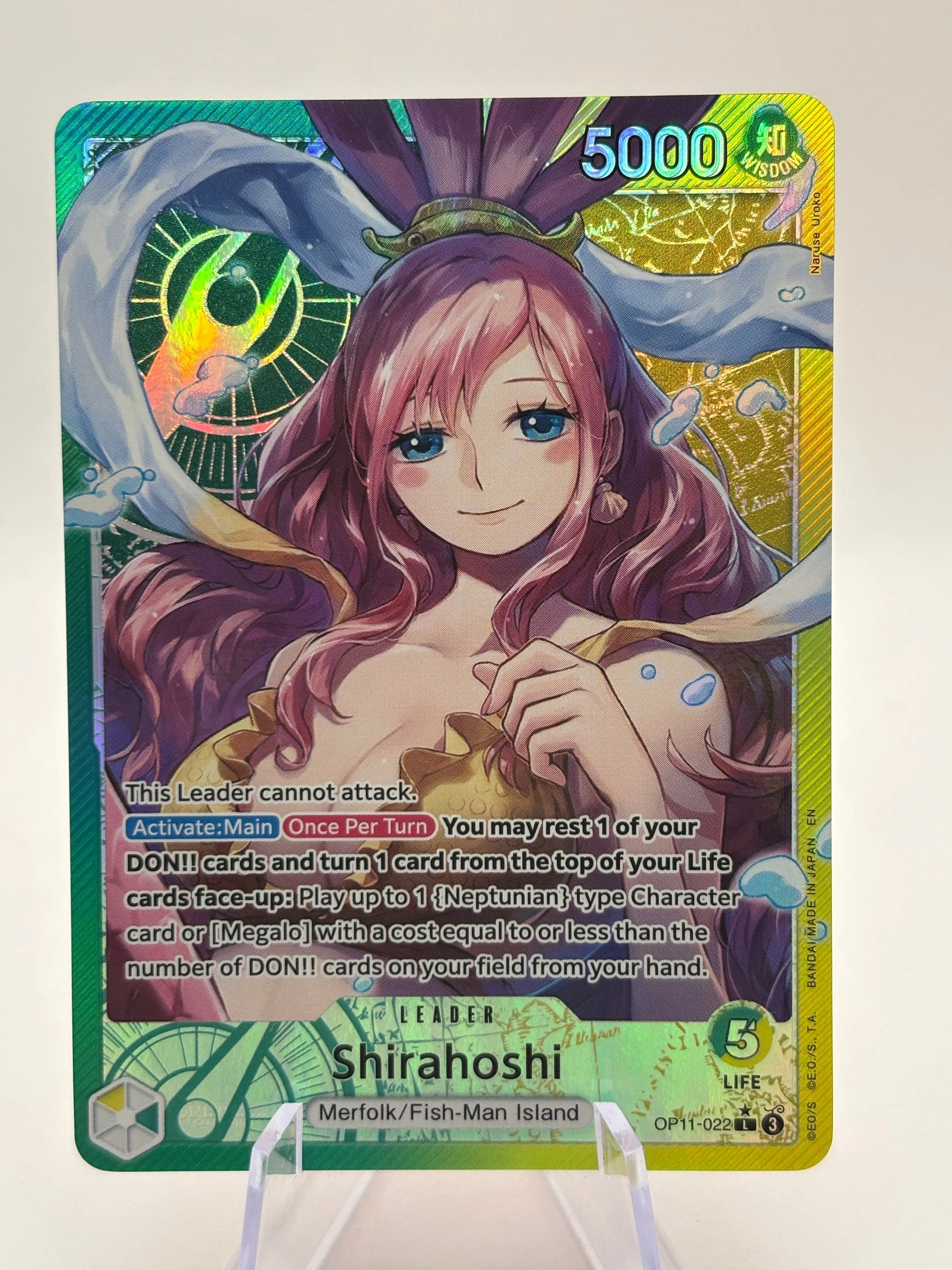 One Piece TCG - Shirahoshi OP11-022 Leader Alternate Art NM FRENLY BRICKS - Open 7 Days
