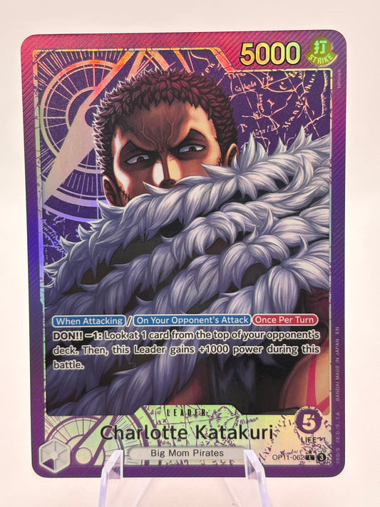 One Piece TCG - Charlotte Katakuri OP11-062 Leader Alternate Art Nm FRENLY BRICKS - Open 7 Days