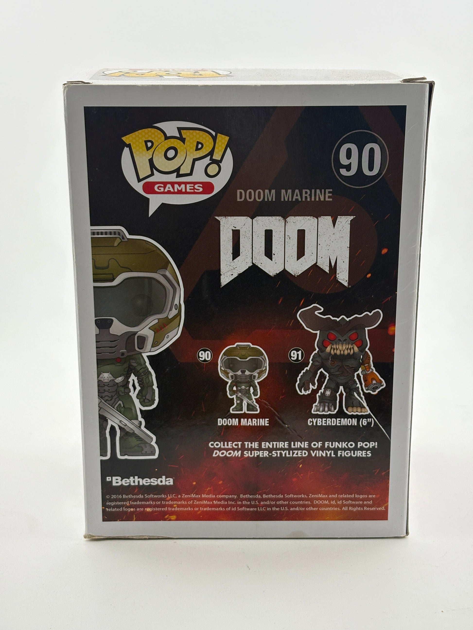 Funko POP! Games DOOM #90 Doom Marine (White) Vinyl Figure FRENLY BRICKS - Open 7 Days