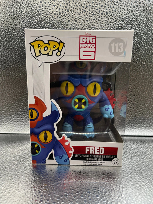 Funko POP Movies - Big Hero 6 - Fred #113 FRENLY BRICKS - Open 7 Days