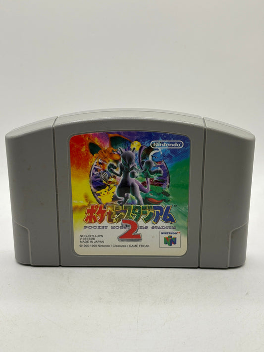 Nintendo 64 Pokemon Stadium 2 Japanese Video Game Cartridge (1) FRENLY BRICKS - Open 7 Days