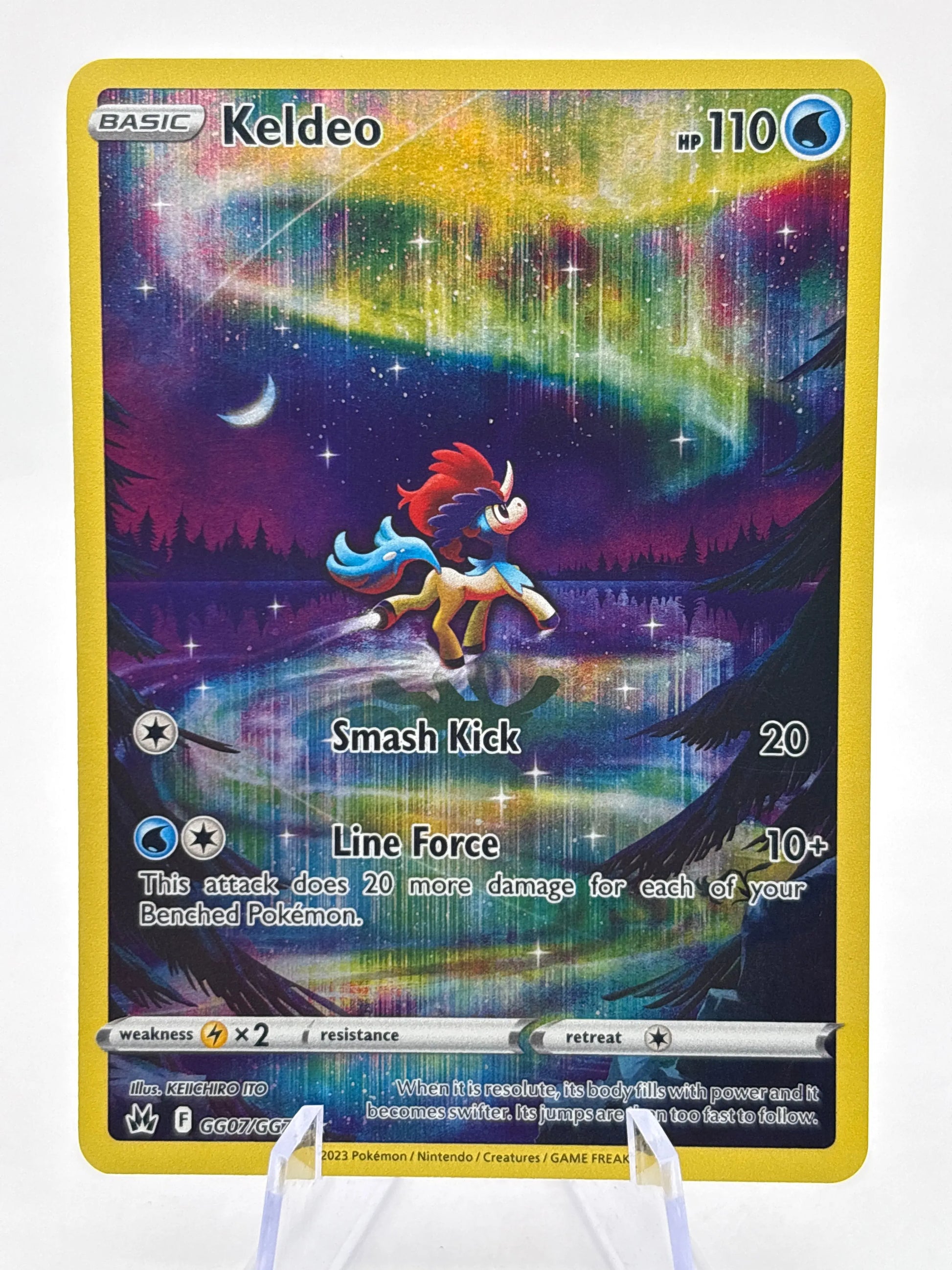 Pokemon TCG Crown Zenith - Keldeo GG07/GG70 Full Art LP FRENLY BRICKS - Open 7 Days
