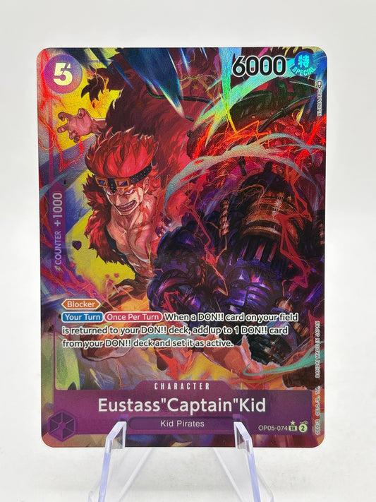 One Piece TCG OP05 - Eustass “Captain” Kid OP05-074 SR* Alt Art FRENLY BRICKS - Open 7 Days