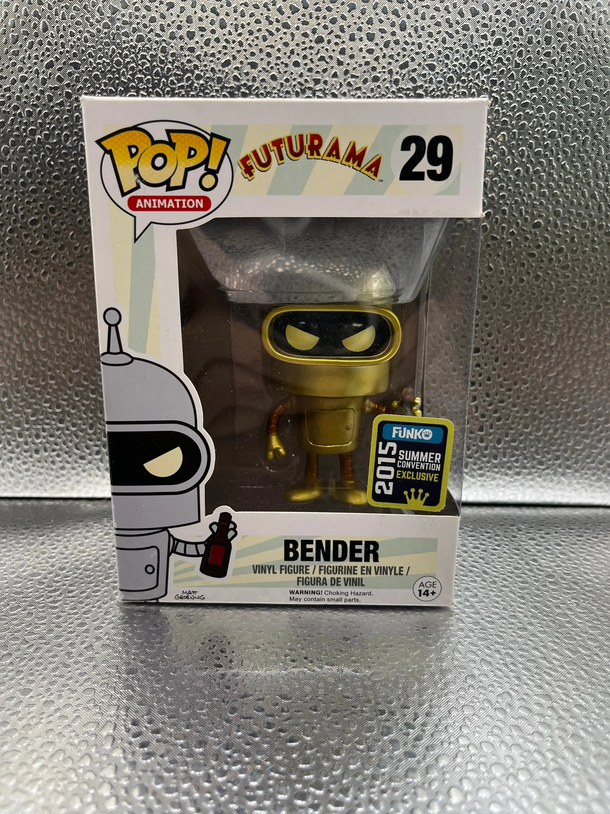 Funko POP Television - Futurama - Gold Bender (2015 Summer Convention Exclusive) FRENLY BRICKS - Open 7 Days