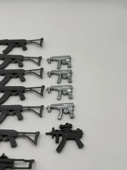 1980s 1990s G.I.Joe Action Figure Weapon Mixed Lot Grey / Silver bulk FRENLY BRICKS - Open 7 Days