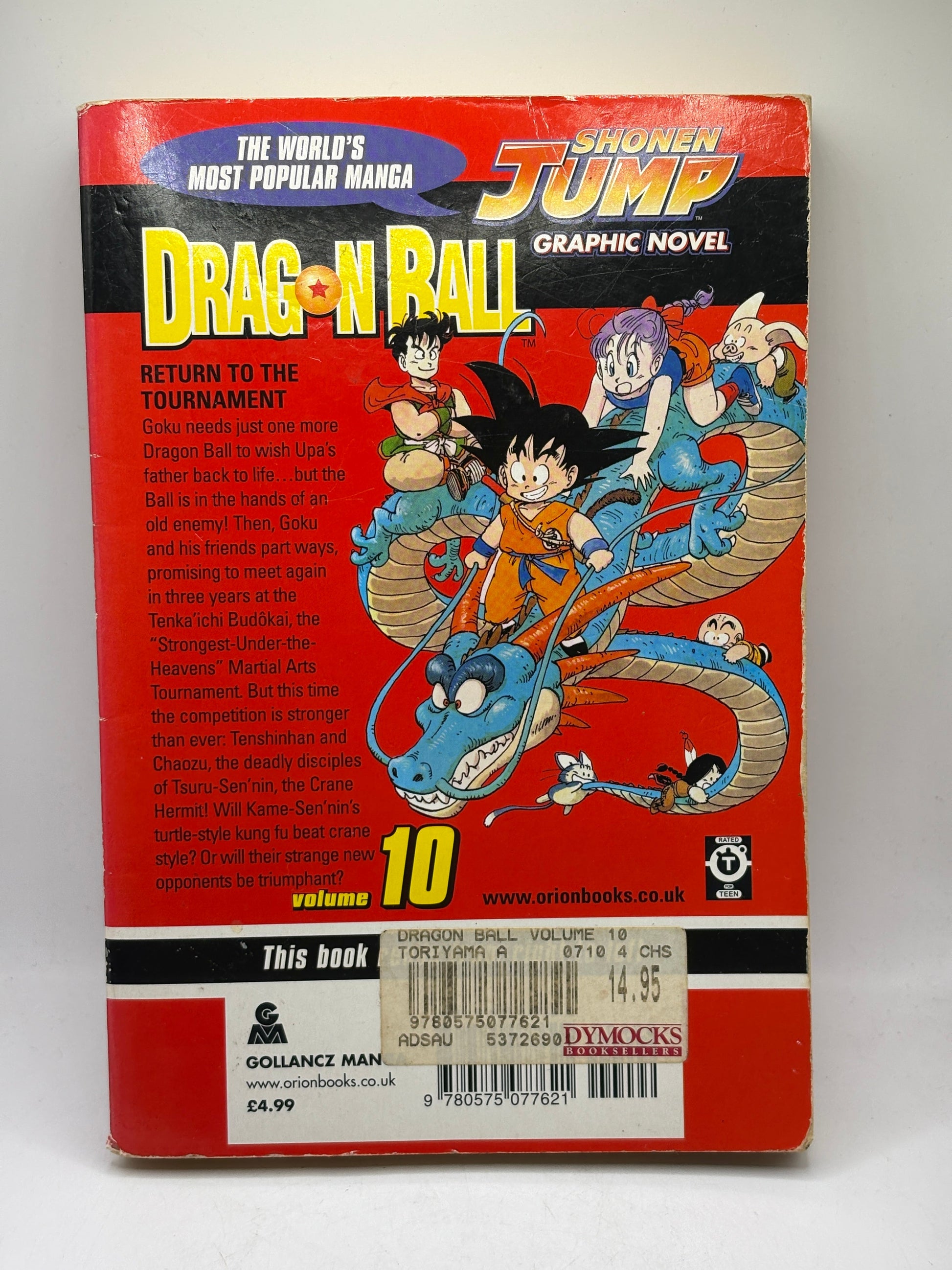 Dragon Ball Volume 10 Manga English Akira Toriyama FRENLY BRICKS - Open 7 Days