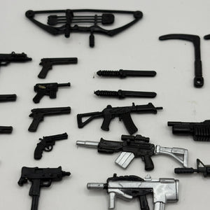 1980s 1990s G.I.Joe Action Figure Weapon Mixed Lot Black Small Big bulk FRENLY BRICKS - Open 7 Days