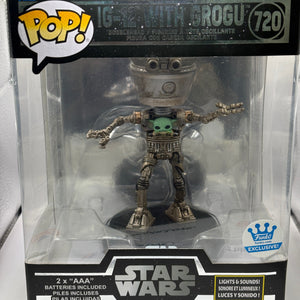 Funko POP! Star Wars IG-12 With Grogu #720 Lights & Sounds Funko Exclusive FRENLY BRICKS - Open 7 Days