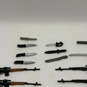 1980s 1990s G.I.Joe Action Figure Weapon Mixed Lot Black 2 Small Big bulk FRENLY BRICKS - Open 7 Days