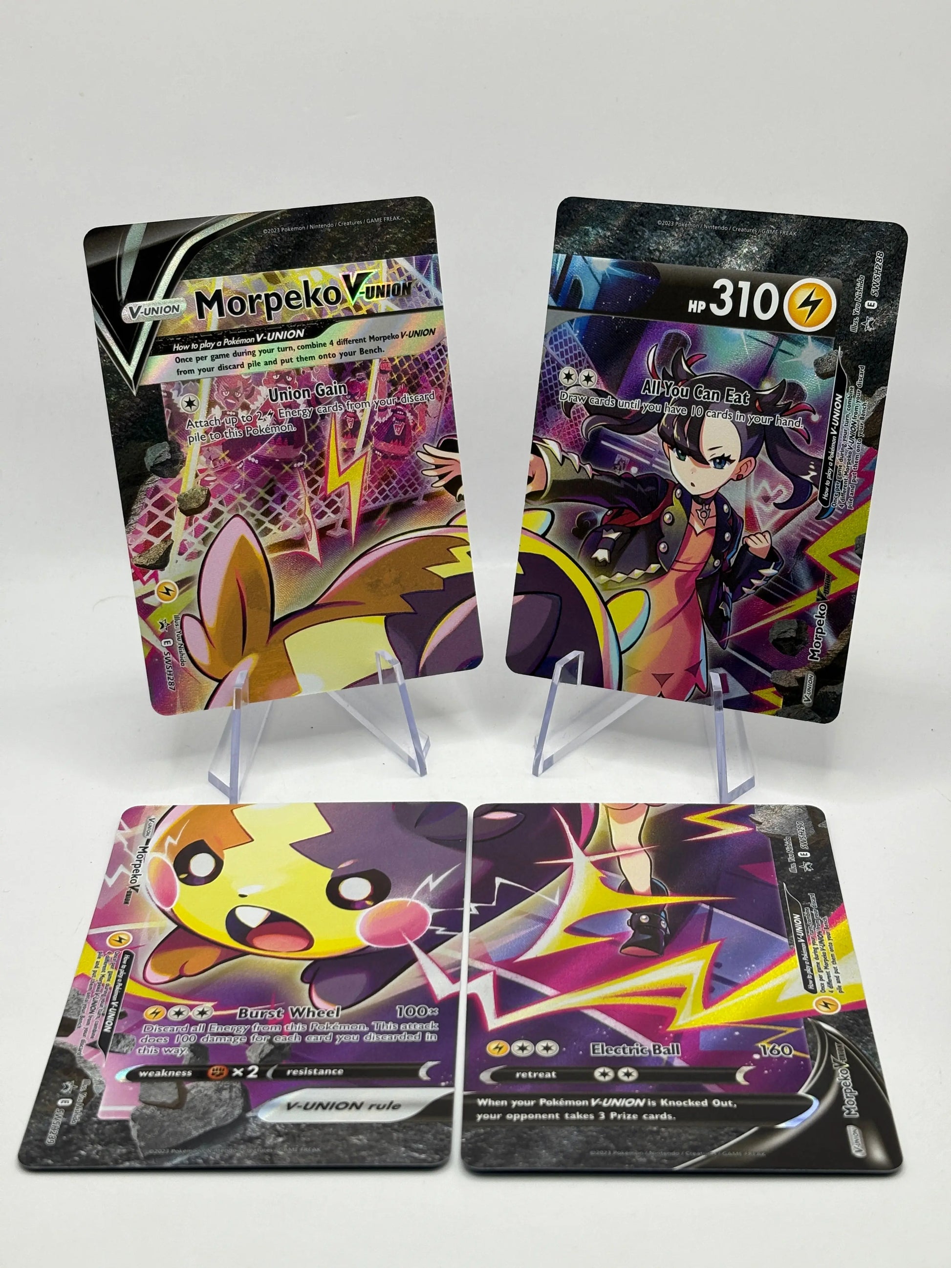 Pokemon TCG SWSH Promos - Morpeko V Union 287, 288, 289, 290 (1) FRENLY BRICKS - Open 7 Days