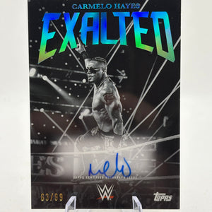 2025 Topps Exalted WWE - Carmelo Hayes Auto /99 FRENLY BRICKS - Open 7 Days
