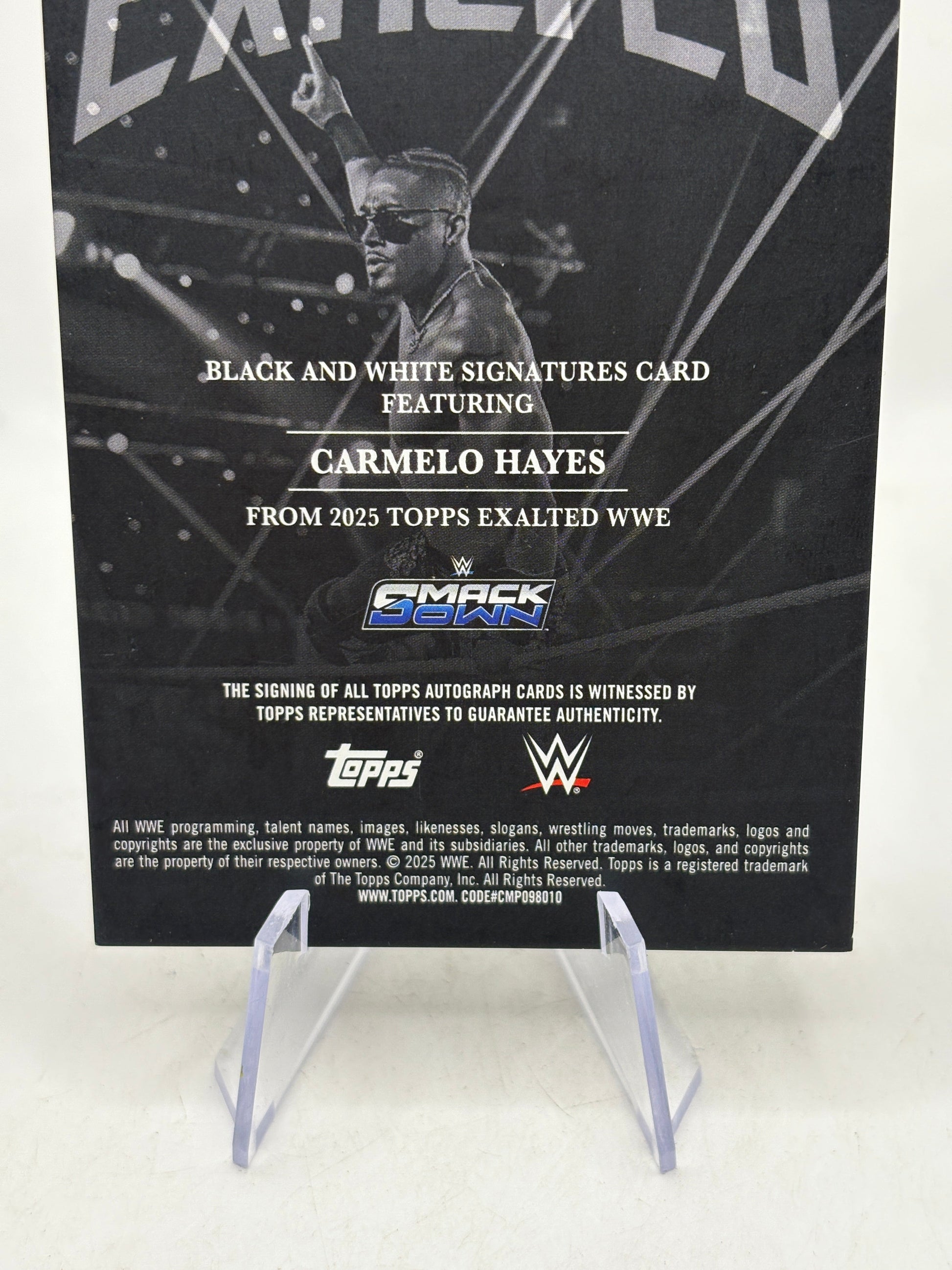 2025 Topps Exalted WWE - Carmelo Hayes Auto /99 FRENLY BRICKS - Open 7 Days