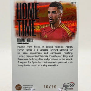 2025 Futera Fans Selection - Home Time HT22 Ferran Torres 10/10 Book End FRENLY BRICKS - Open 7 Days