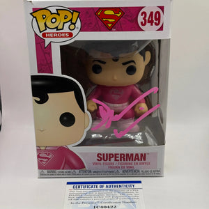 Funko POP! Heroes #349 Superman Dean Cain Signed PSA COA FRENLY BRICKS - Open 7 Days