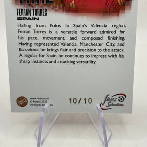 2025 Futera Fans Selection - Home Time HT22 Ferran Torres 10/10 Book End FRENLY BRICKS - Open 7 Days