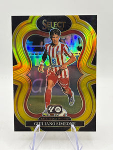 Giuliano Simeone 2025-26 Select La Liga #122 Atletico De Madrid Gold Wave 09/10