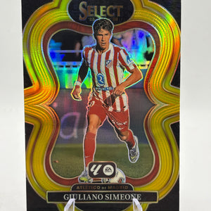 Giuliano Simeone 2025-26 Select La Liga #122 Atletico De Madrid Gold Wave 09/10 FRENLY BRICKS - Open 7 Days