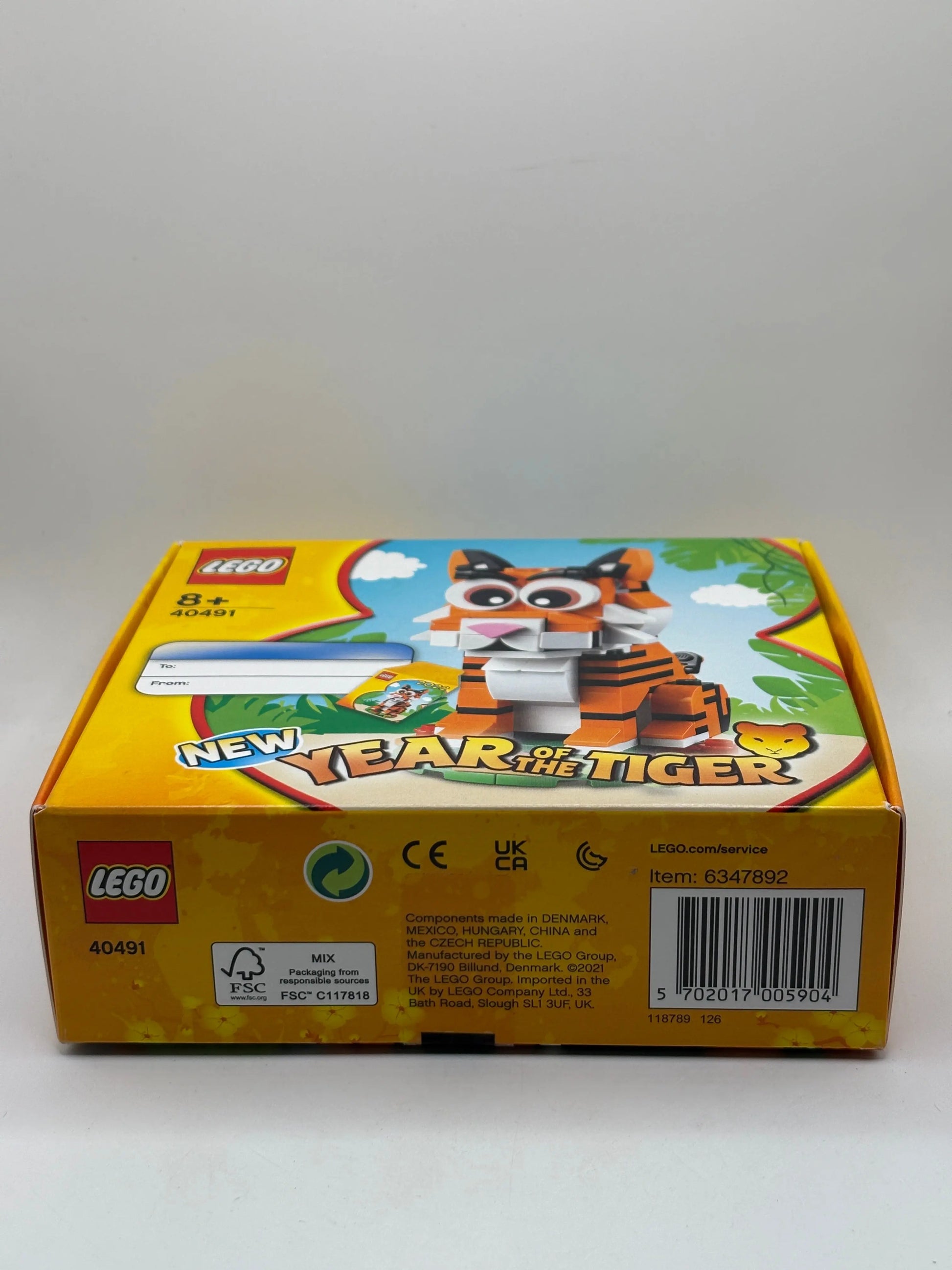 Lego Seasonal 40491 Year of the Tiger Brand New and Sealed FRENLY BRICKS - Open 7 Days