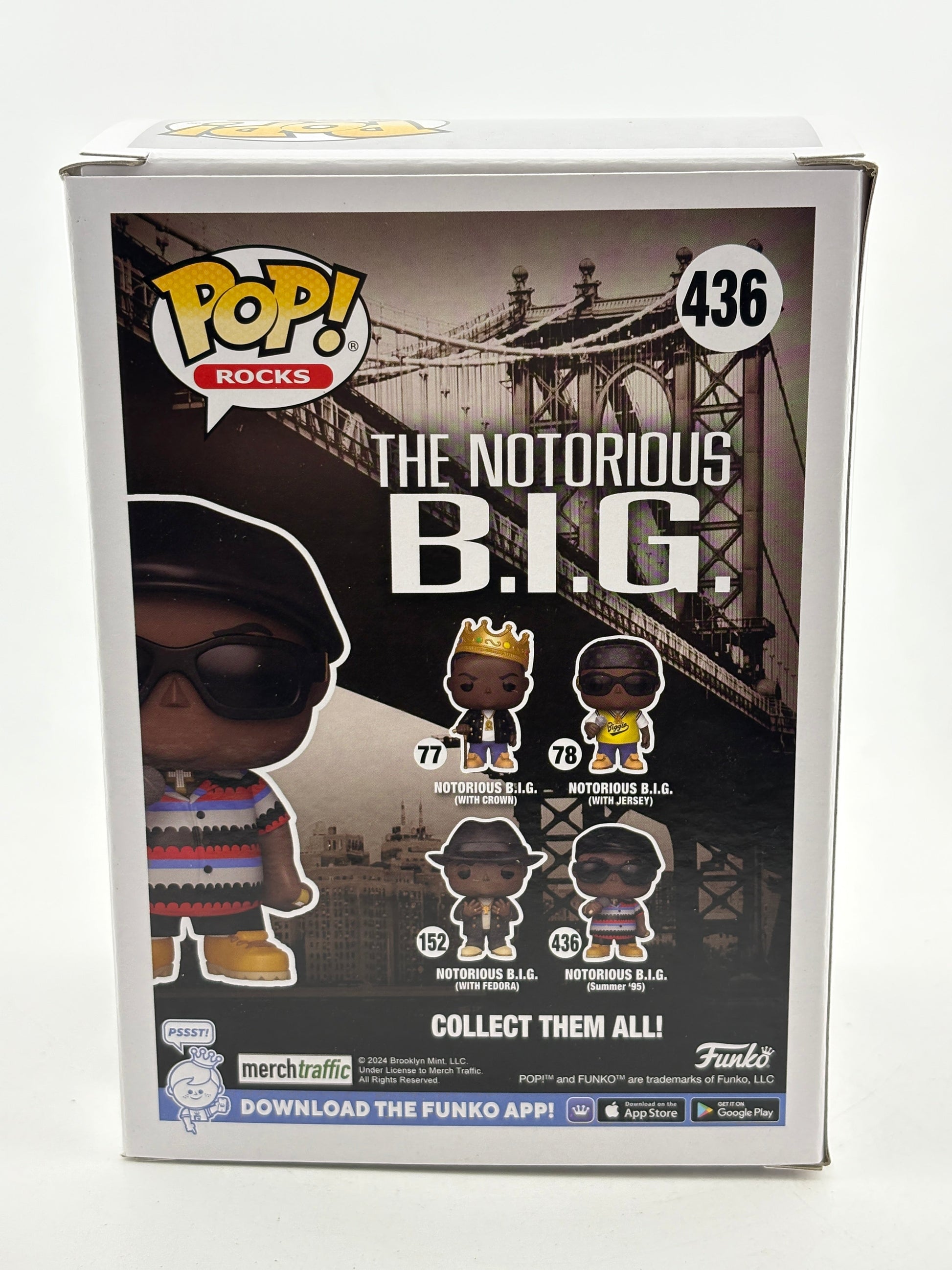 Funko POP! Rocks The Notorious B.I.G #436 Notorious B.I.G Summer ‘95 FRENLY BRICKS - Open 7 Days