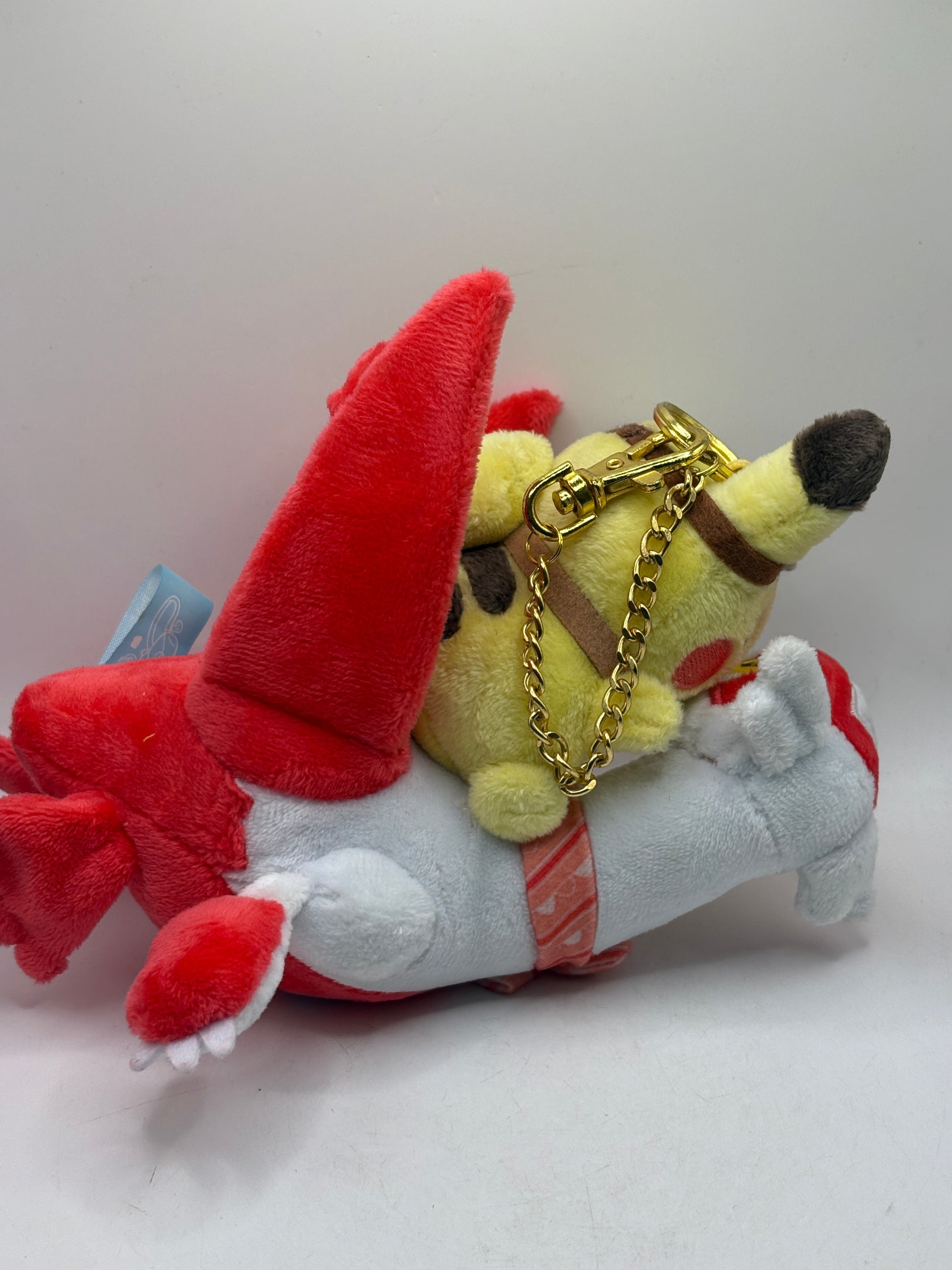 Pokemon Center Limtied Pikachu Riding On Latias Plush Mascot Keychain FRENLY BRICKS - Open 7 Days